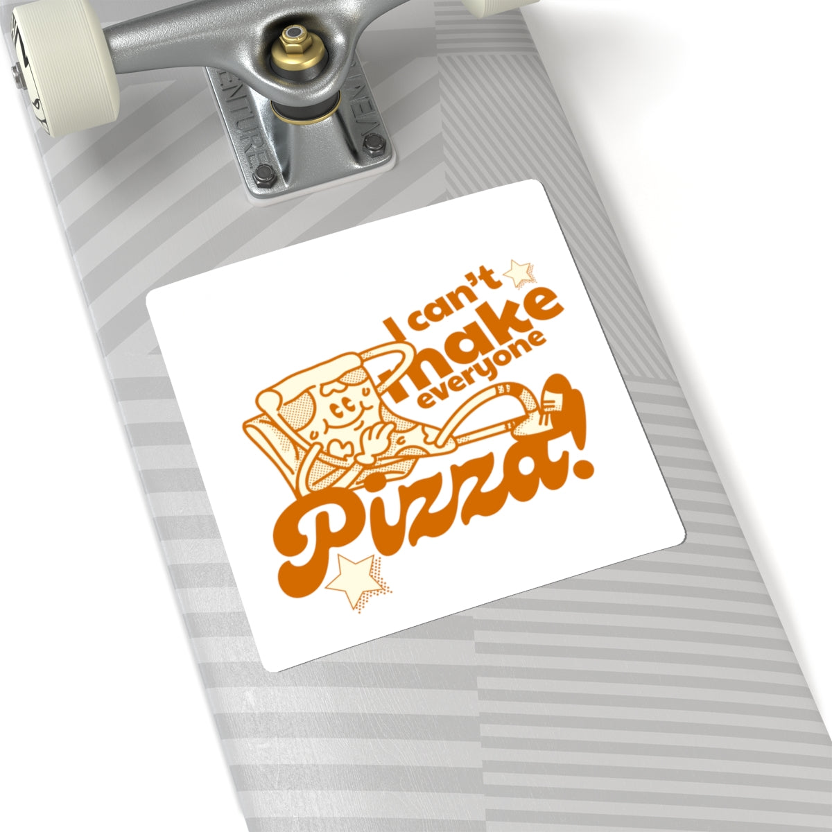 'I Can't Make Everyone Pizza' Kiss-Cut Sticker — Funny Retro Pizza Quote
