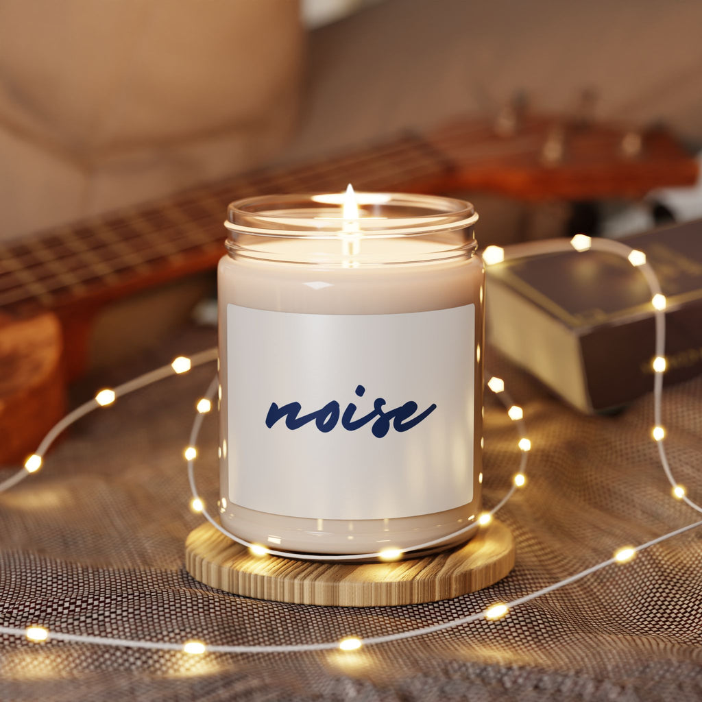 Noise Scented Soy Candle — 9oz Minimalist Jar Candle for Calm, Focus & Modern Home Décor