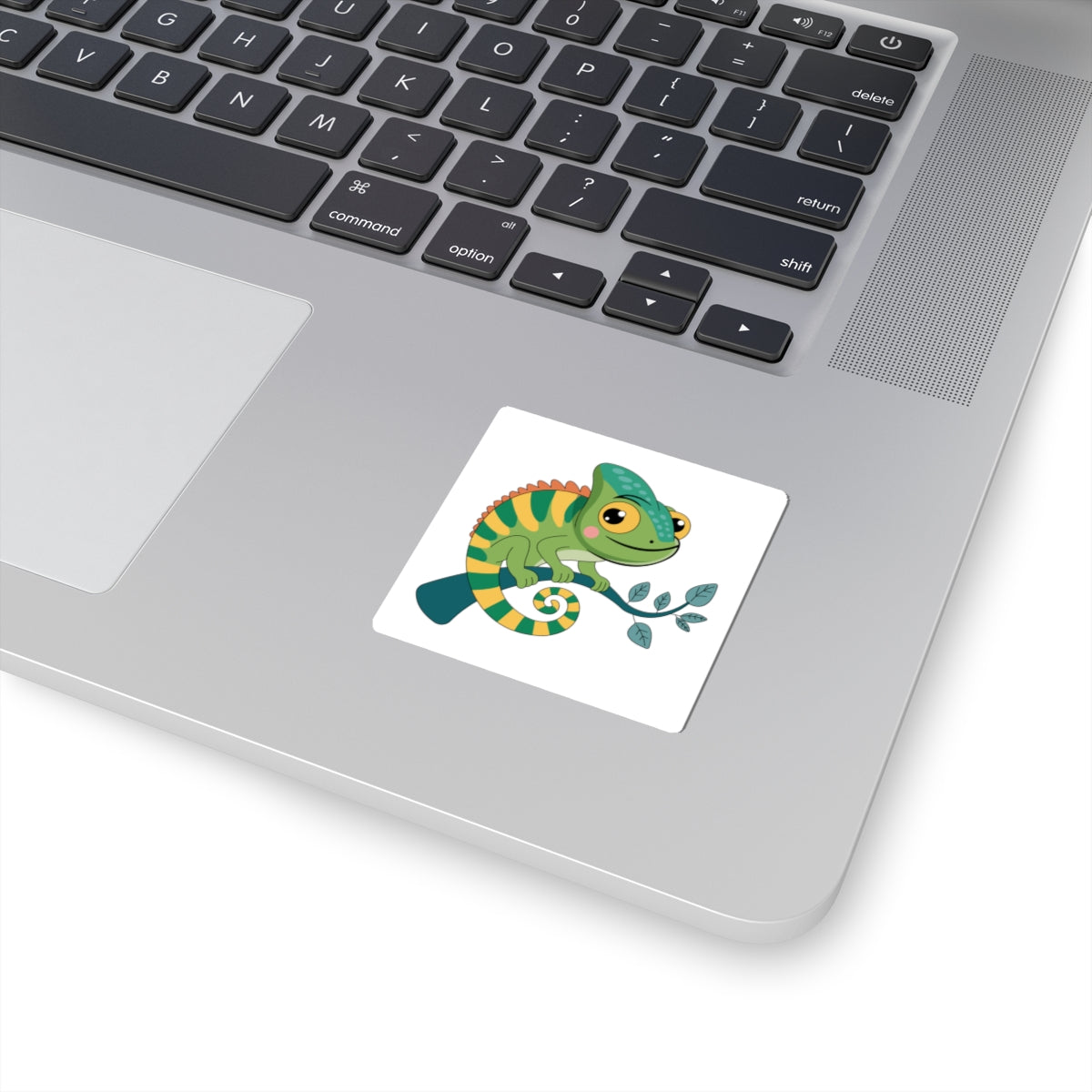Cute Chameleon Kiss-Cut Sticker — Colorful Tropical Lizard Decal for Laptops, Water Bottles & Scrapbooks