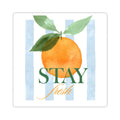 Stay Fresh Orange Sticker — Watercolor Fruit Kiss-Cut Sticker