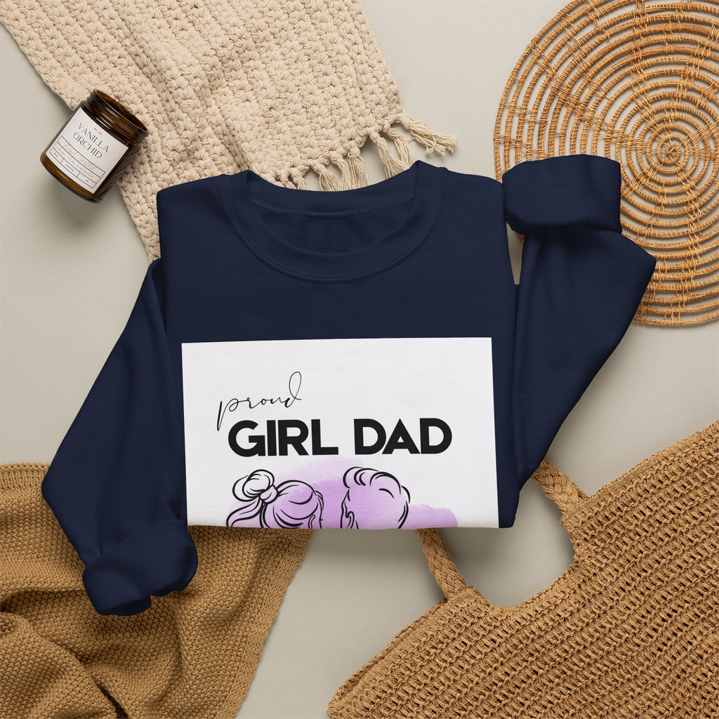 Proud Girl Dad Crewneck Sweatshirt