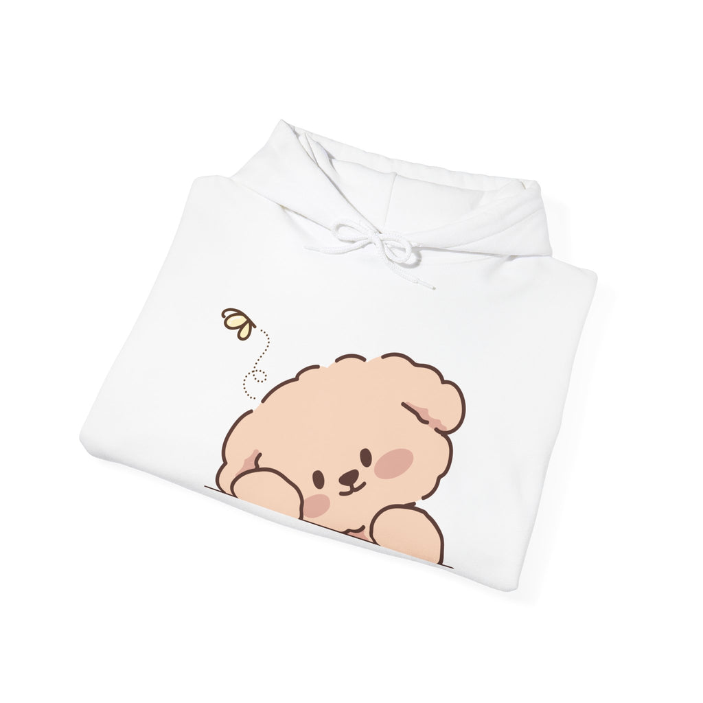 Cute Peeking Puppy Hoodie – Kawaii Dog Pullover