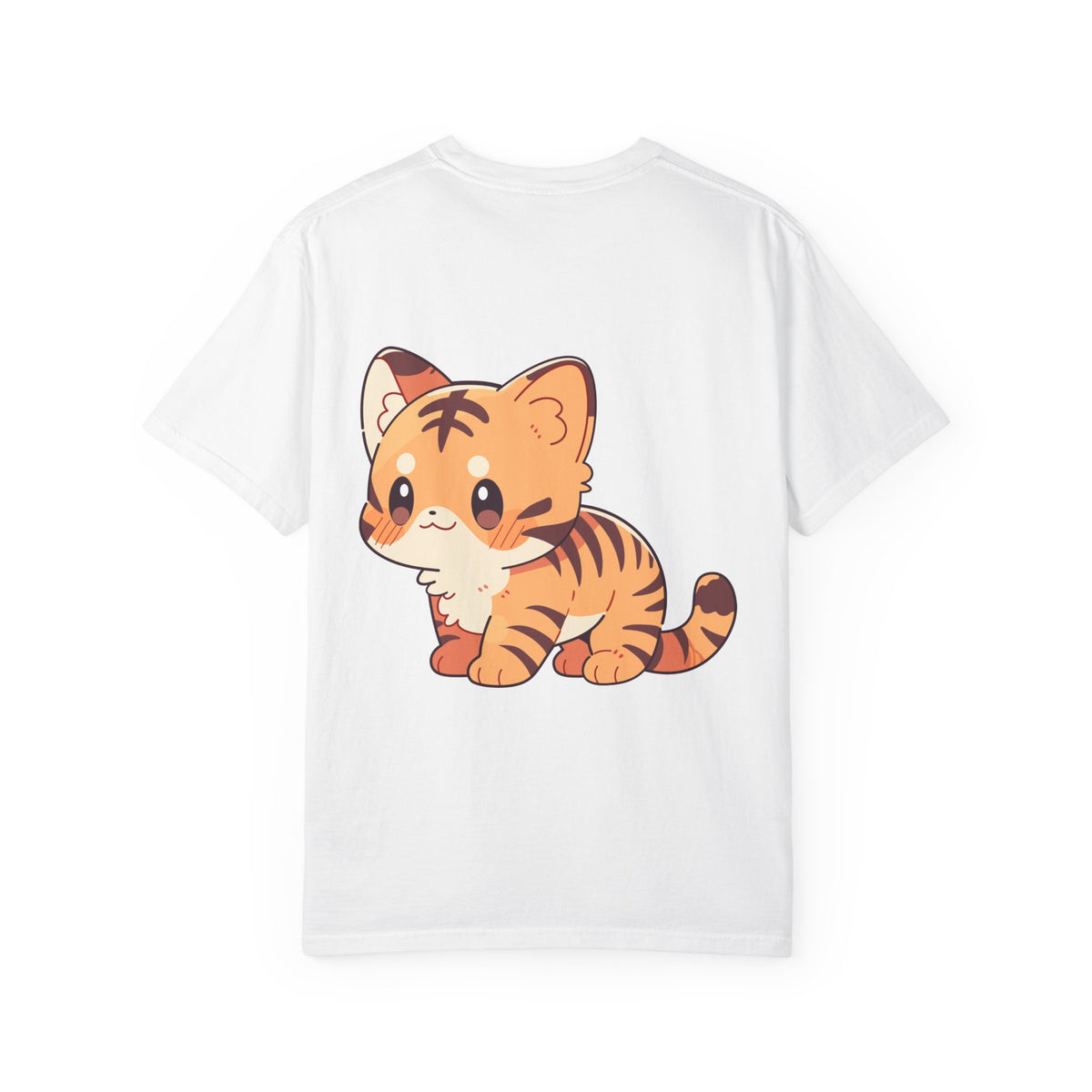 Cute Tiger Kitten T-Shirt — Adorable Cartoon Animal Tee for Kids & Cat Lovers