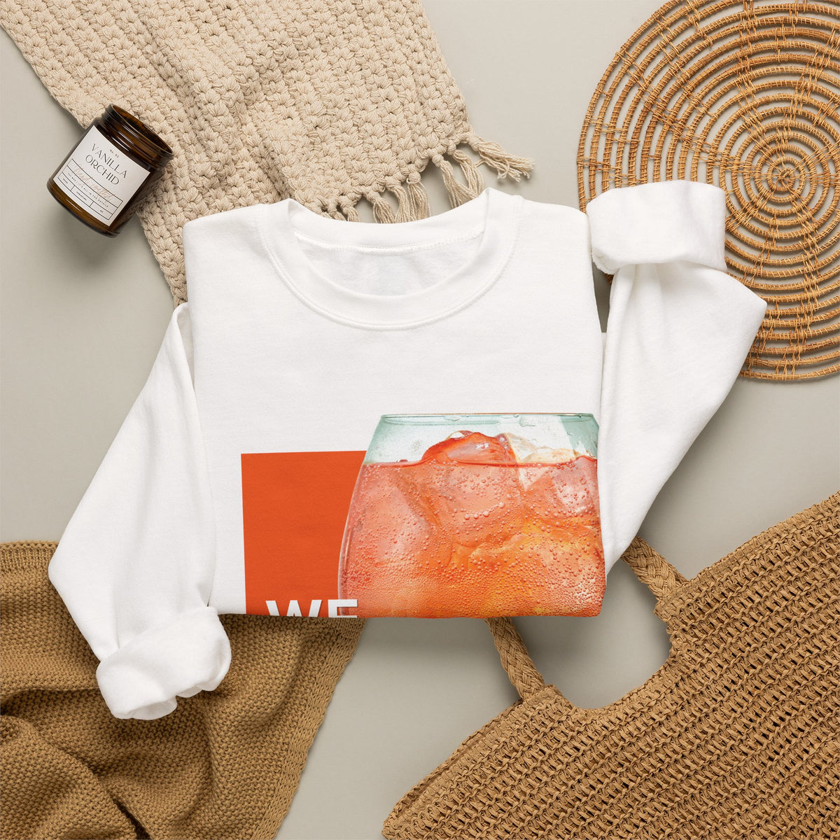 Sweatshirt — 'We Sparkled' Cocktail Graphic Crewneck