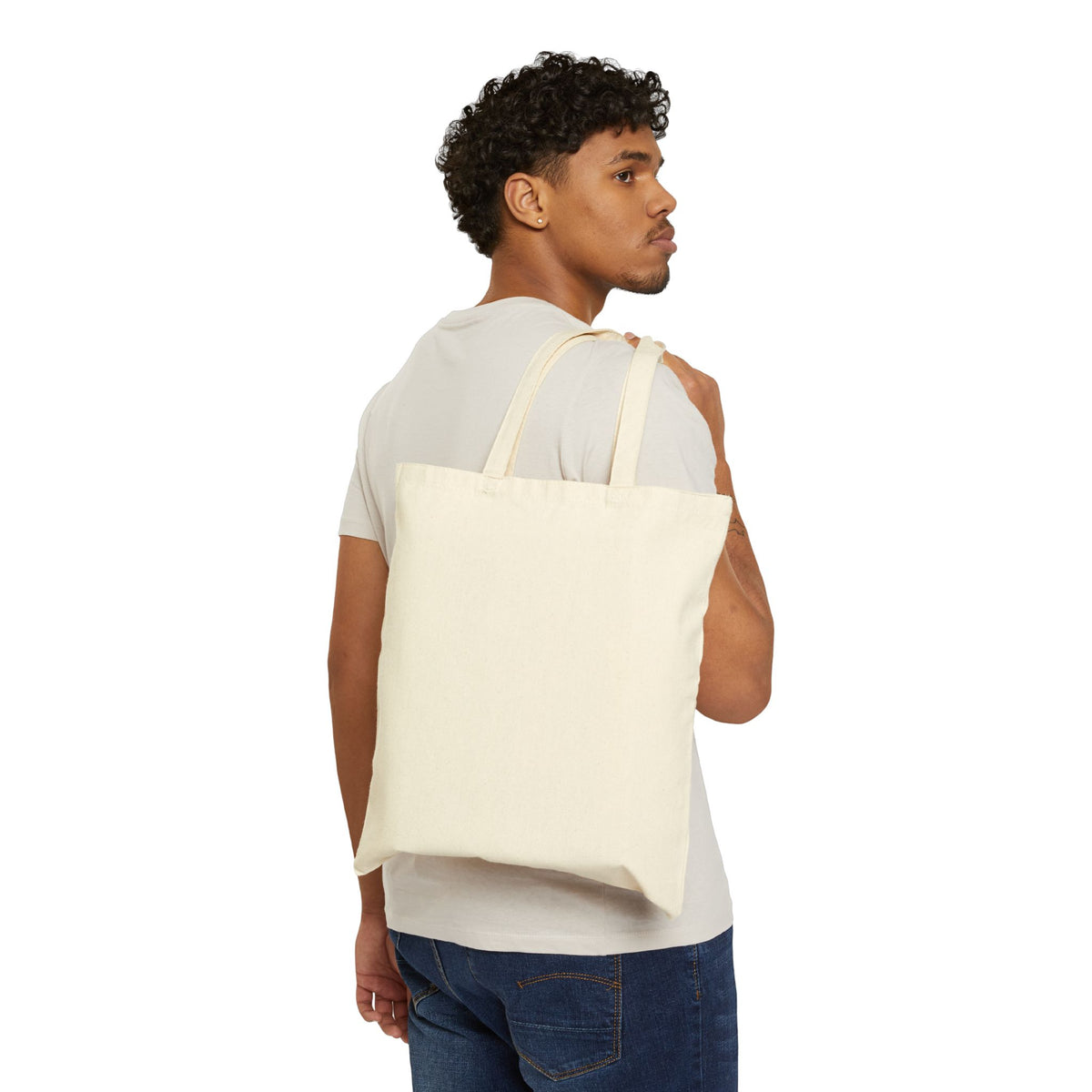 Tote — Minimal 'noise' Script Canvas Tote Bag