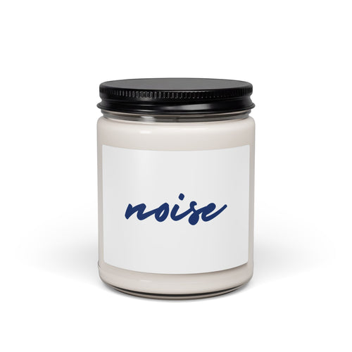 Noise Scented Soy Candle — 9oz Minimalist Jar Candle for Calm, Focus & Modern Home Décor