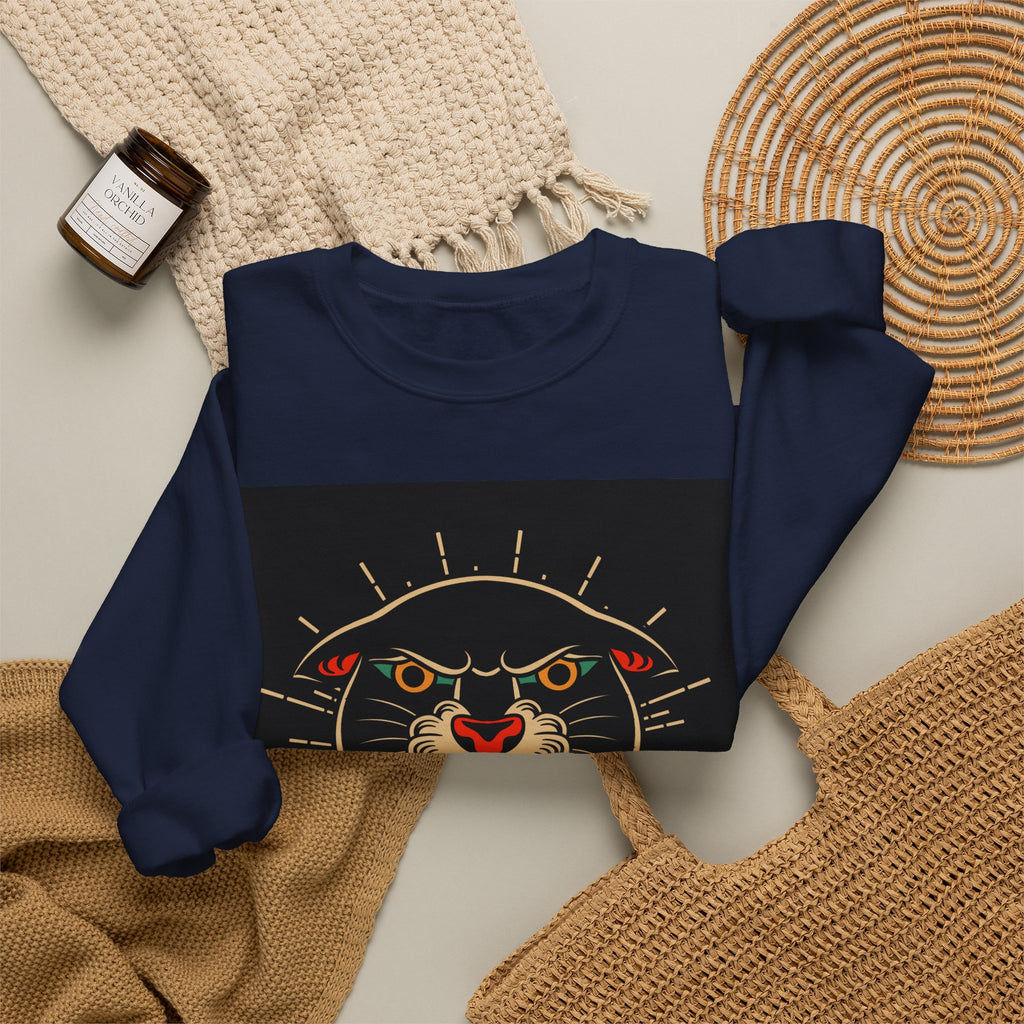 Panther & Roses Crewneck Sweatshirt