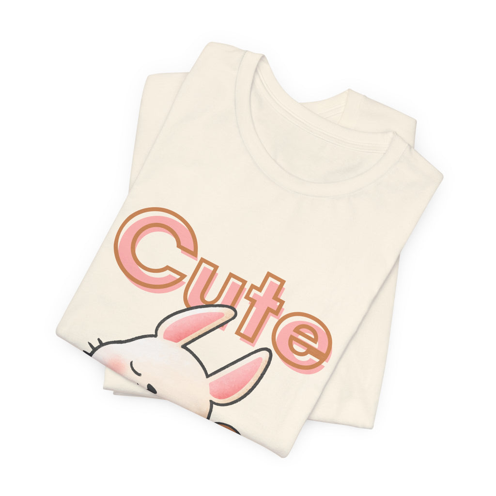 Cute Bunny & Bear Tee — "Cute" Graphic T-Shirt
