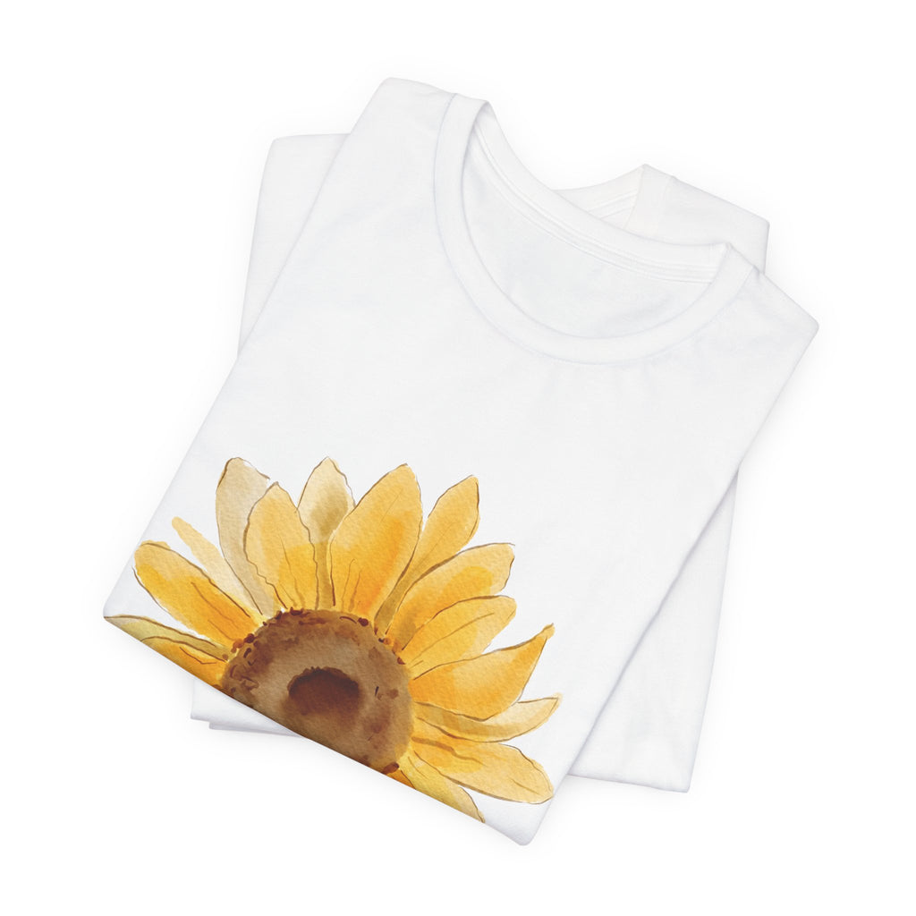 Bloom Sunflower T-Shirt — Floral 'BLOOM' Graphic Tee