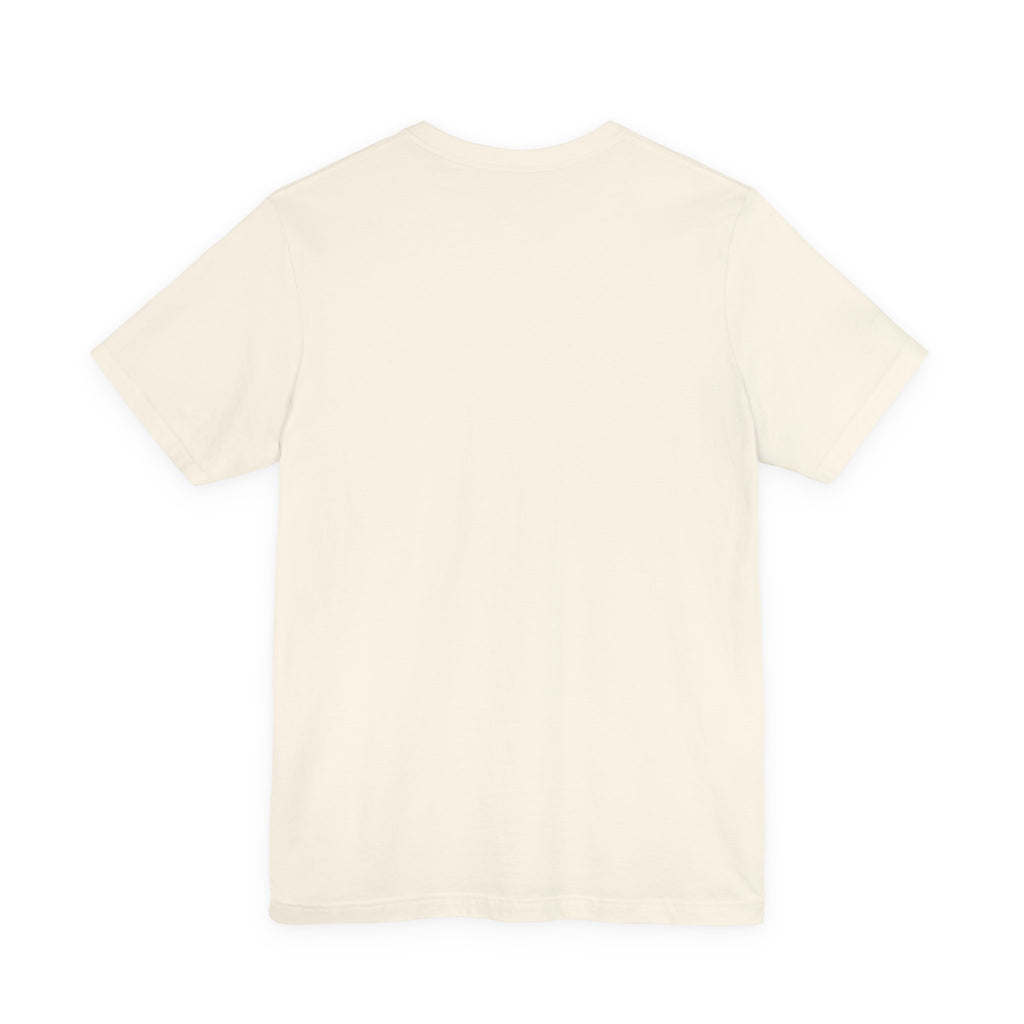 Noise Script T‑Shirt — Minimalist Blue Handwritten Tee