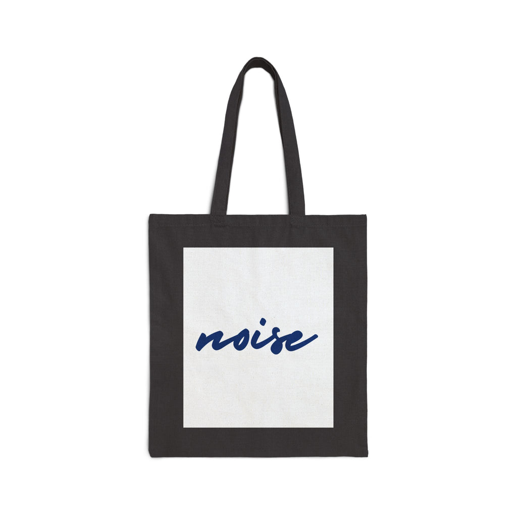 Tote — Minimal 'noise' Script Canvas Tote Bag