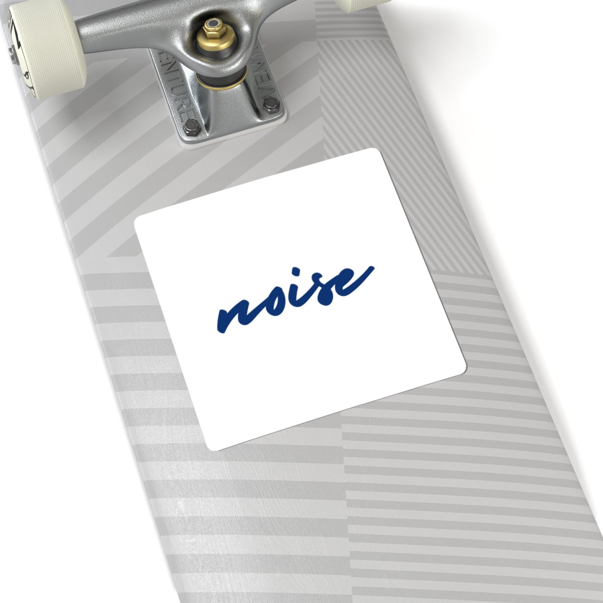 Noise Script Sticker — Minimal Navy Handwritten Decal for Laptops & Gear