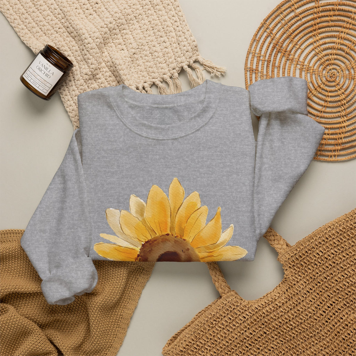 Bloom Sunflower Crewneck Sweatshirt