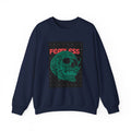 Fearless Skull Crewneck Sweatshirt — Green Skull Graphic Pullover