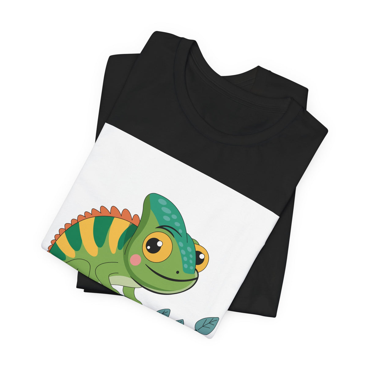 Charming Chameleon Tee — Cute Green Reptile Graphic T-Shirt