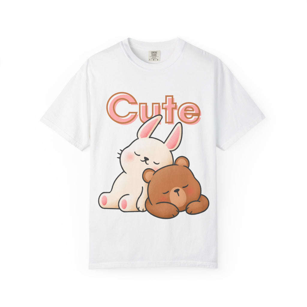 Cute Bunny & Bear Graphic T-Shirt