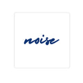 Noise Script Sticker — Minimal Navy Handwritten Decal for Laptops & Gear