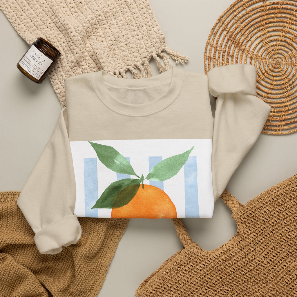 Stay Fresh Orange Crewneck Sweatshirt