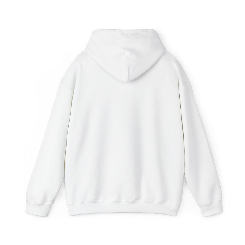 Noise Script Hoodie — Minimalist White Pullover with Handwritten ‘noise’