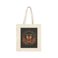 Vintage Panther Roses Tote Bag