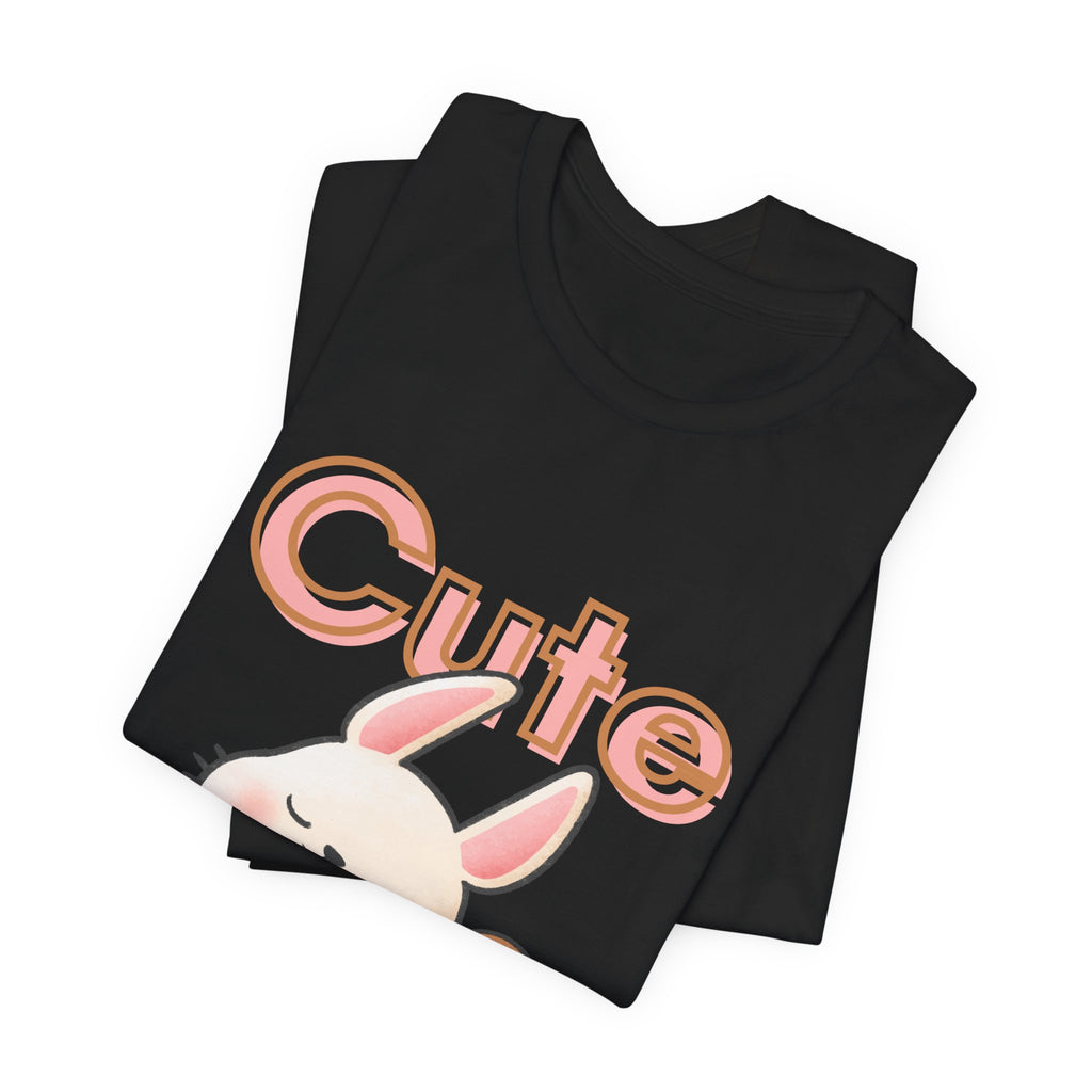 Cute Bunny & Bear Tee — "Cute" Graphic T-Shirt