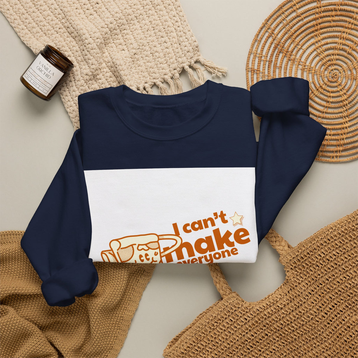 Pizza Graphic Sweatshirt — "I Can't Make Everyone Pizza" Retro Chef Pullover