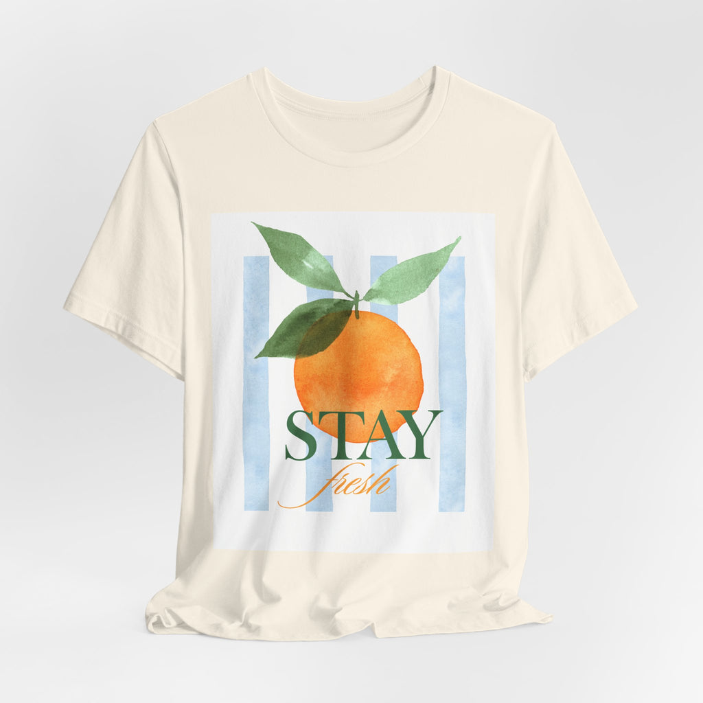Stay Fresh Orange Tee — Summer Fruit Graphic T-Shirt