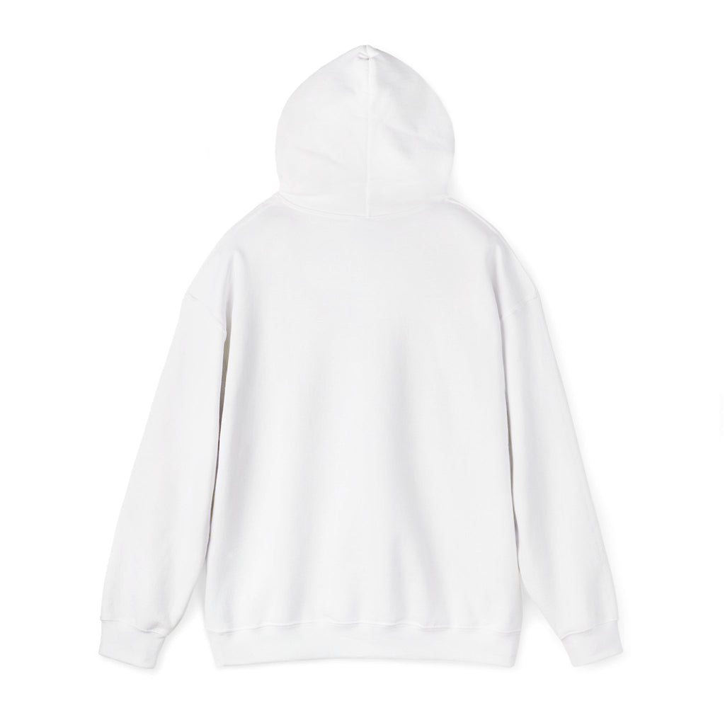 Noise Script Hoodie — Minimalist White Pullover with Handwritten ‘noise’