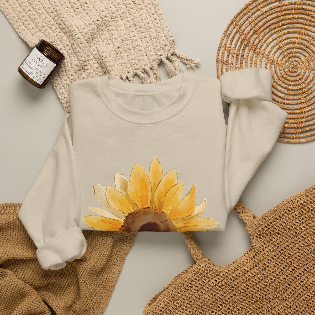 Bloom Sunflower Crewneck Sweatshirt