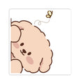 Cute Fluffy Puppy Kiss-Cut Sticker — Adorable Laptop Decal