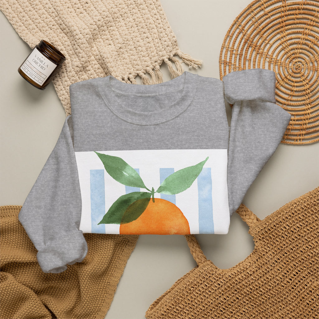 Stay Fresh Orange Crewneck Sweatshirt
