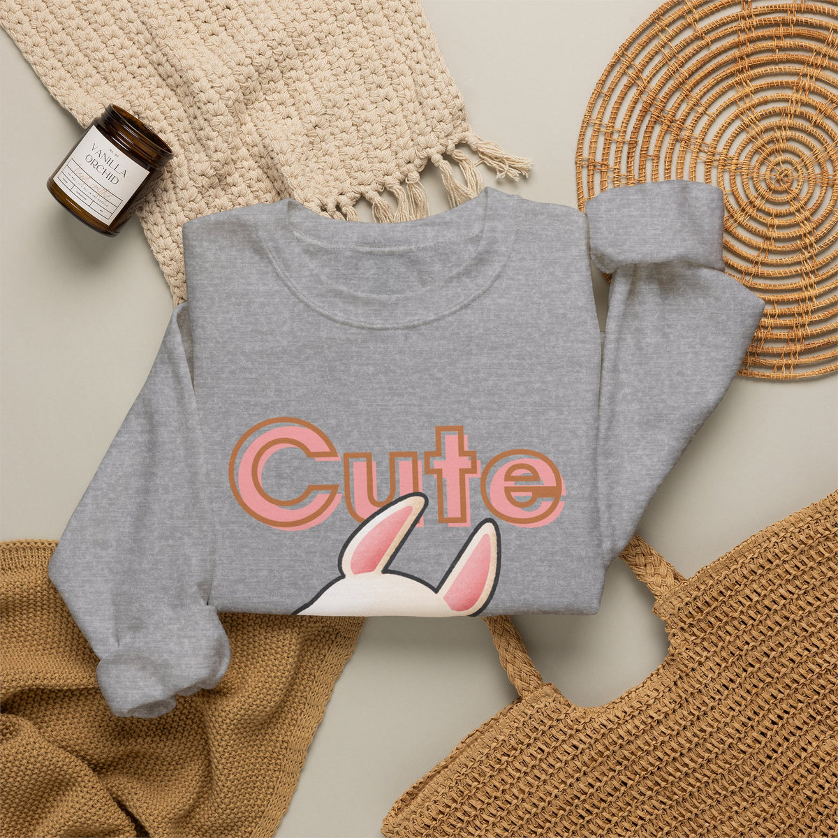 Cute Bunny & Bear Crewneck Sweatshirt