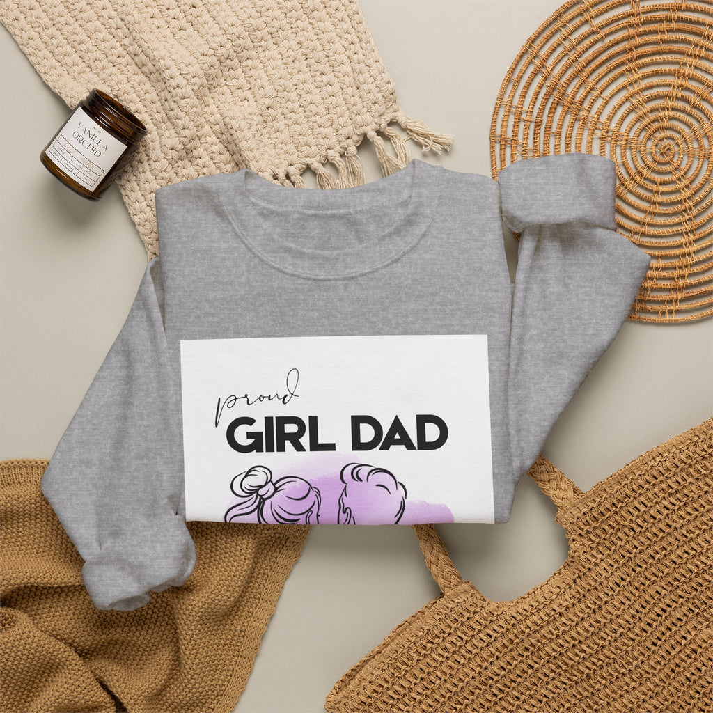 Proud Girl Dad Crewneck Sweatshirt