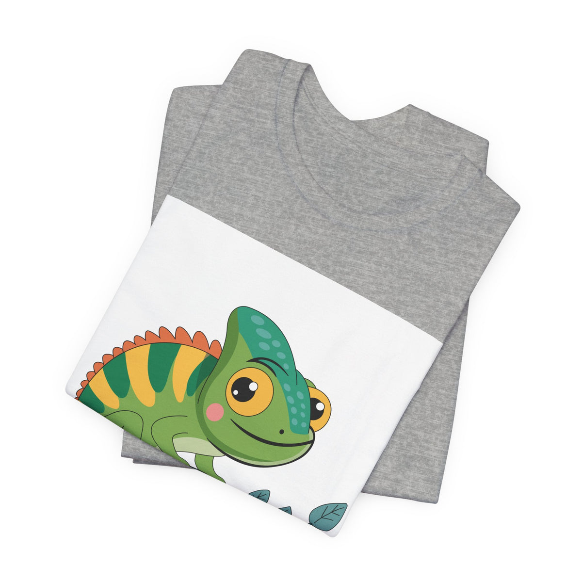 Charming Chameleon Tee — Cute Green Reptile Graphic T-Shirt