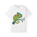 Charming Chameleon Graphic T-Shirt — Cute Green Reptile Tee