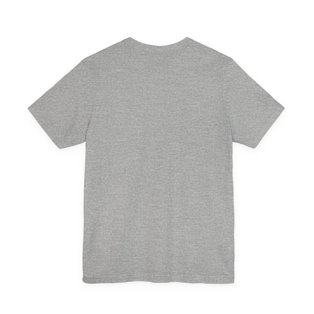 Noise Script T‑Shirt — Minimalist Blue Handwritten Tee