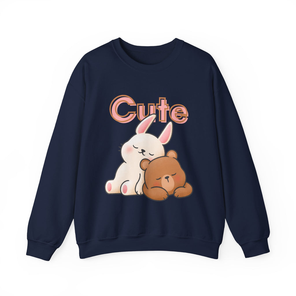Cute Bunny & Bear Crewneck Sweatshirt