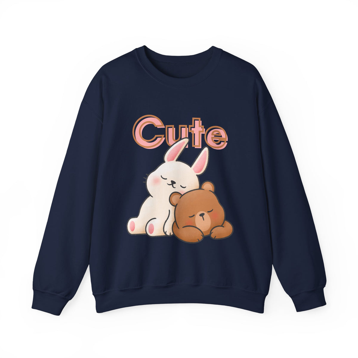 Cute Bunny & Bear Crewneck Sweatshirt