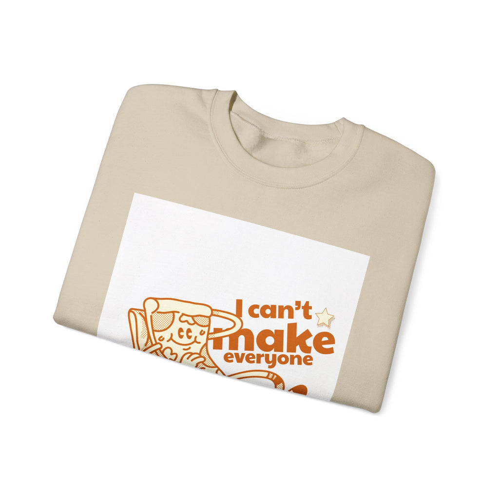 Pizza Graphic Sweatshirt — "I Can't Make Everyone Pizza" Retro Chef Pullover