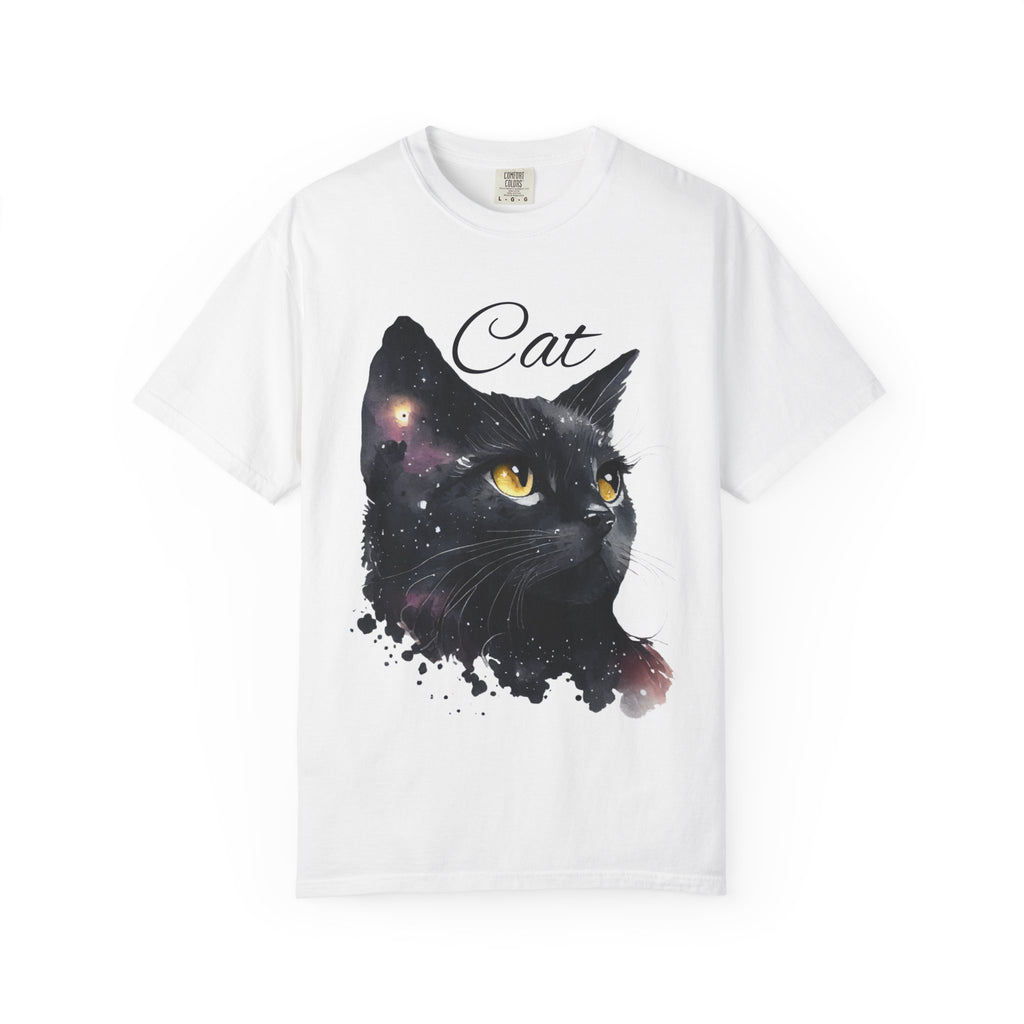 Cat Constellation T-Shirt — Black Cat Portrait Tee