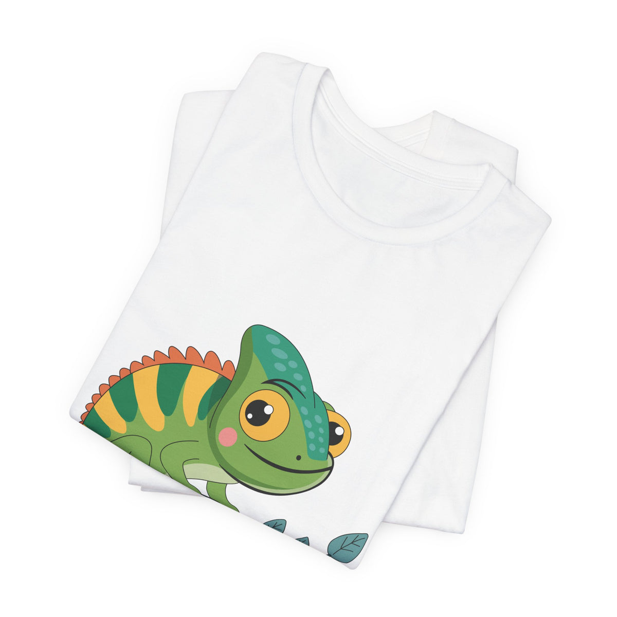 Charming Chameleon Tee — Cute Green Reptile Graphic T-Shirt