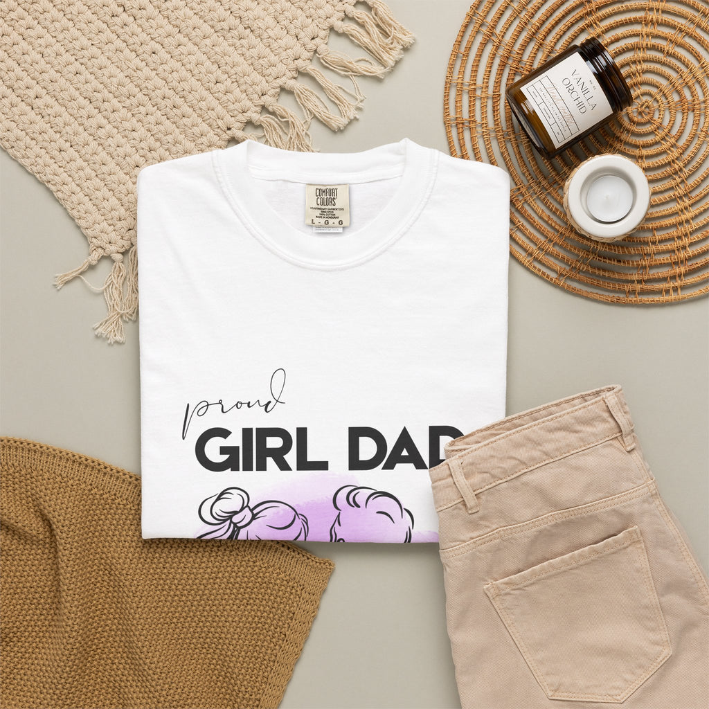 Proud Girl Dad T-Shirt — Father & Daughter Graphic Tee, Father's Day Gift
