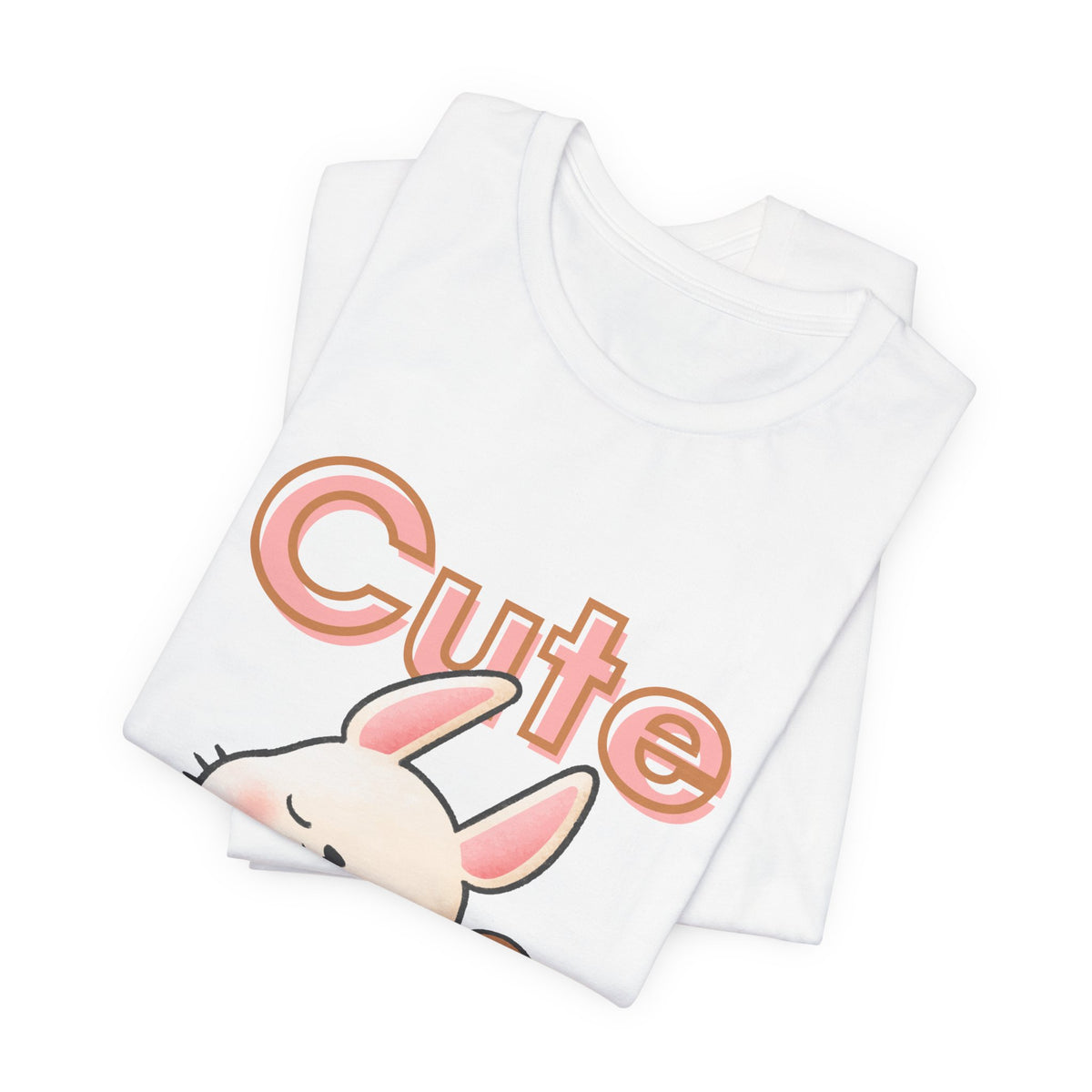 Cute Bunny & Bear Tee — "Cute" Graphic T-Shirt