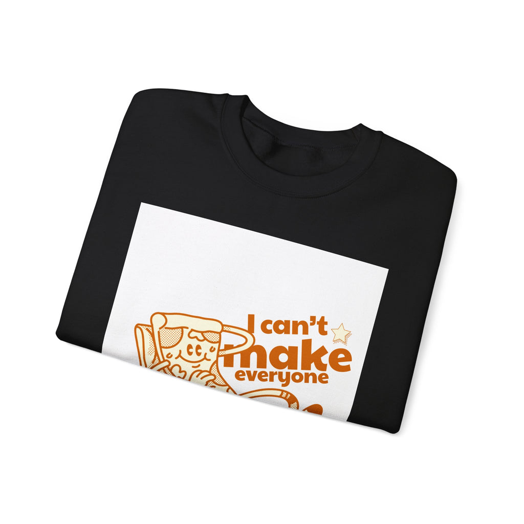 Pizza Graphic Sweatshirt — "I Can't Make Everyone Pizza" Retro Chef Pullover