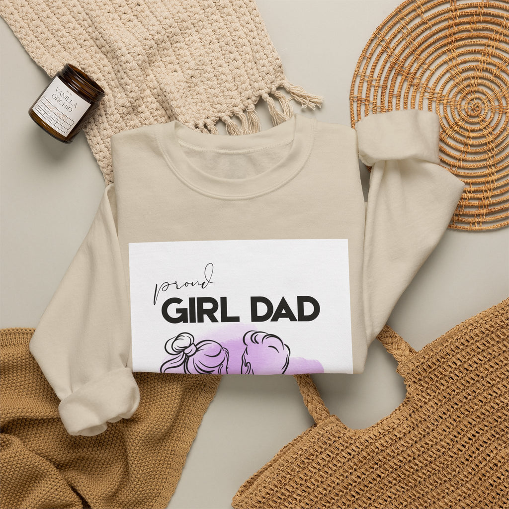Proud Girl Dad Crewneck Sweatshirt