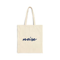 Tote — Minimal 'noise' Script Canvas Tote Bag