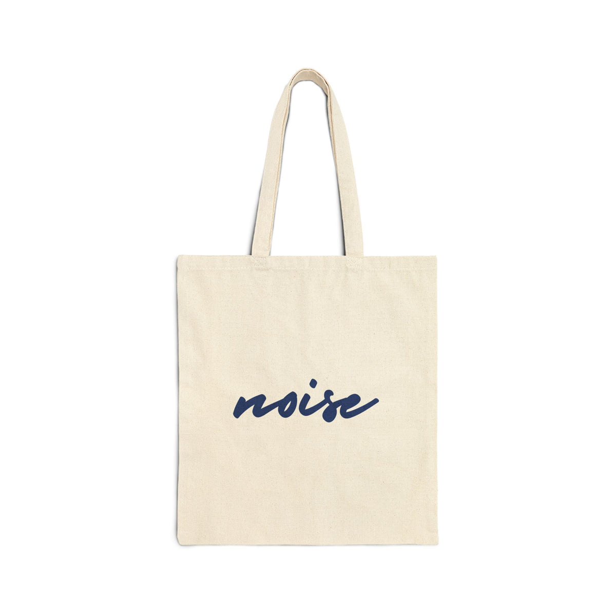 Tote — Minimal 'noise' Script Canvas Tote Bag