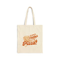 Tote Bag — "I Can’t Shake Everyone, Pizza!" Retro Pizza Canvas Tote