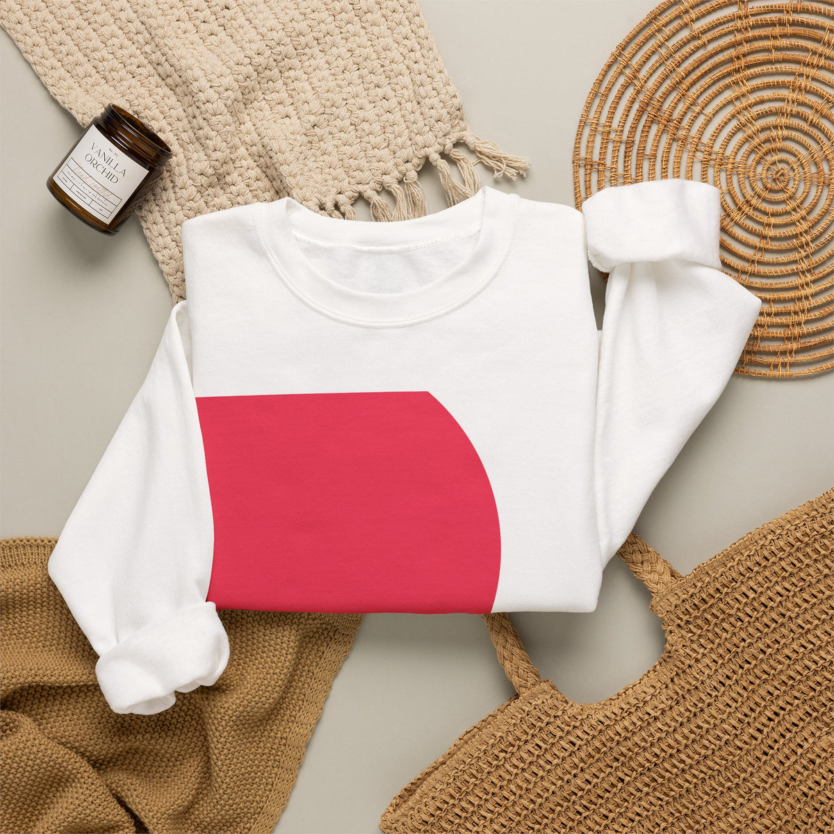 Samurai Ink Graphic Crewneck Sweatshirt