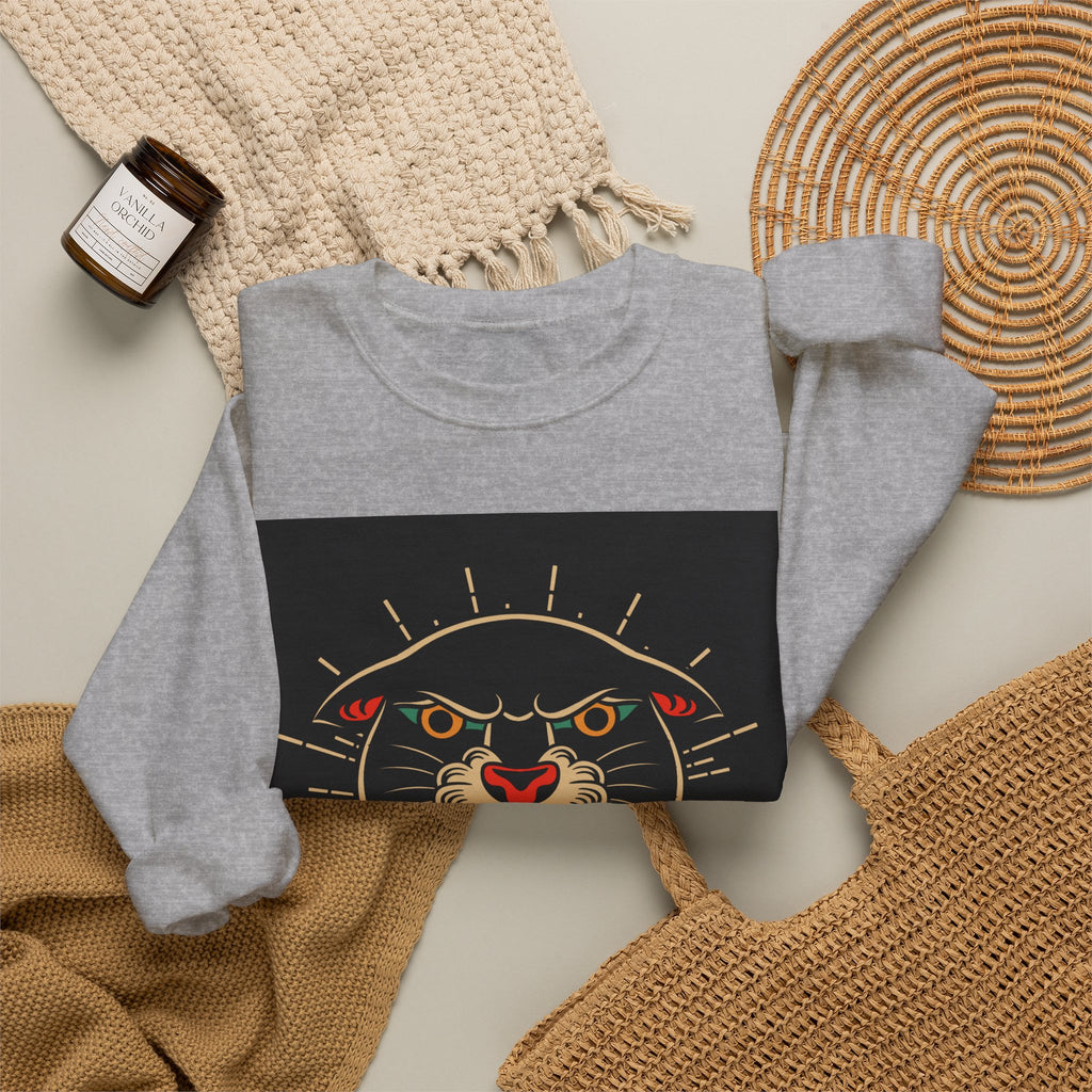 Panther & Roses Crewneck Sweatshirt